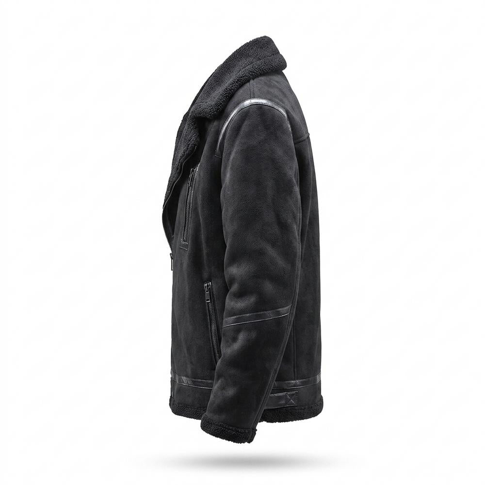 Gentleman Code - Misis | Gefüttert Veloursartig Wildleder-Jacke Herren