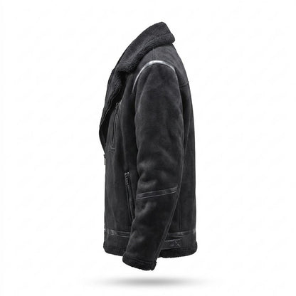 Gentleman Code - Misis | Gefüttert Veloursartig Wildleder-Jacke Herren