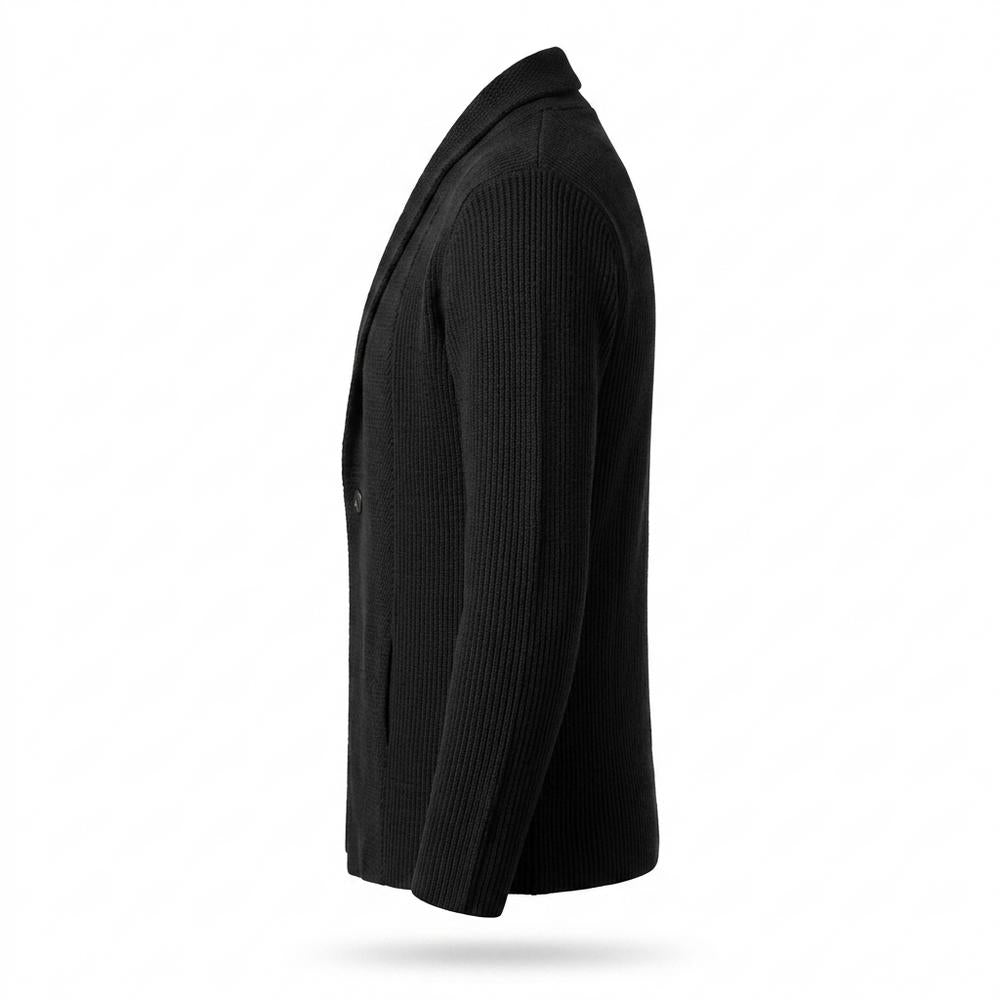 Gentleman Code - Cuhev | Strukturiert Tailliert Cardigan Herren