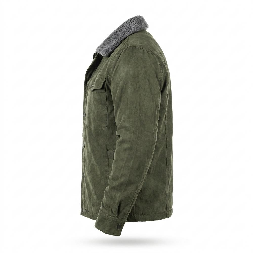 Gentleman Code - Duses | Gefütterte Veloursartige Wildleder-Jacke Herren