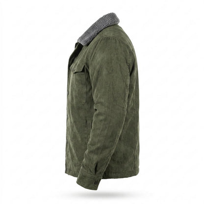 Gentleman Code - Duses | Gefütterte Veloursartige Wildleder-Jacke Herren