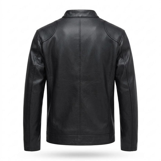 Gentleman Code - Tiral | Gefütterte Taillierte Lederjacke Herren