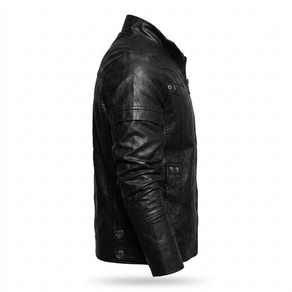 Gentleman Code - Aifud | Gesteppt Tailliert Lederjacke Herren