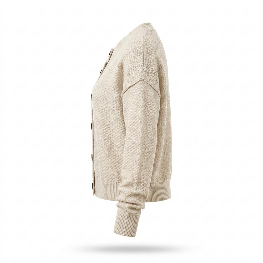 Gentleman Code - Sonot | Strukturiert Geknöpft Cardigan Damen