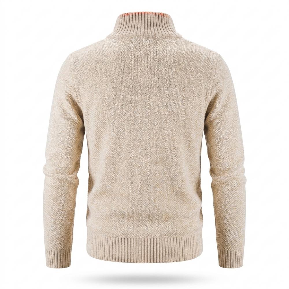 Gentleman Code - Likis | Strukturiert Gefüttert Strickjacke Herren