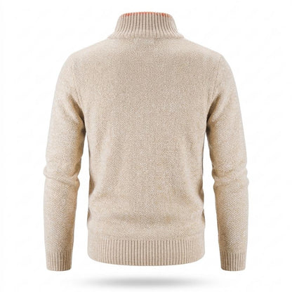 Gentleman Code - Likis | Strukturiert Gefüttert Strickjacke Herren