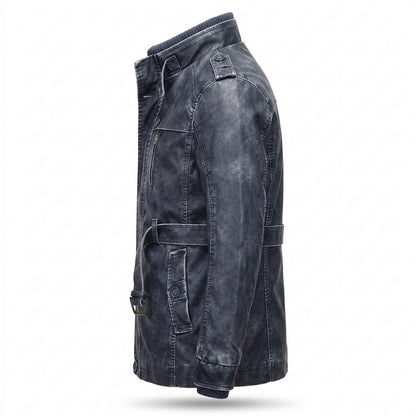Gentleman Code - Rigek | Gefüttert Gewaschen Lederjacke Herren