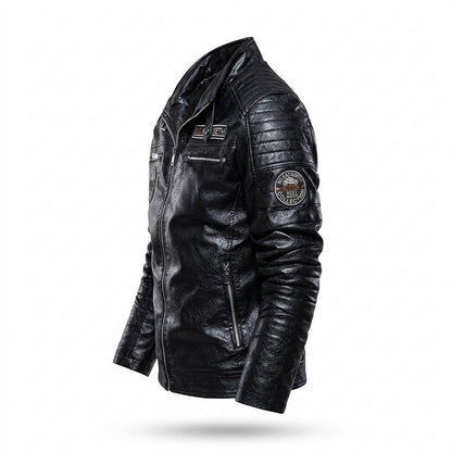 Gentleman Code - Cadur | Gesteppt Tailliert Lederjacke Herren