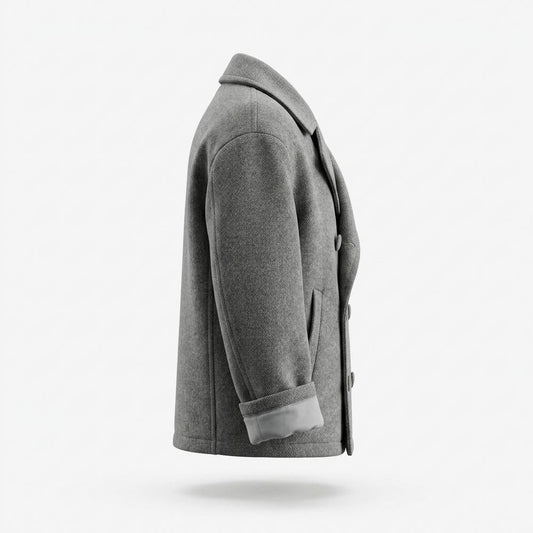 Gentleman Code - Auhek | Zweireihiger Woll Mantel Herren