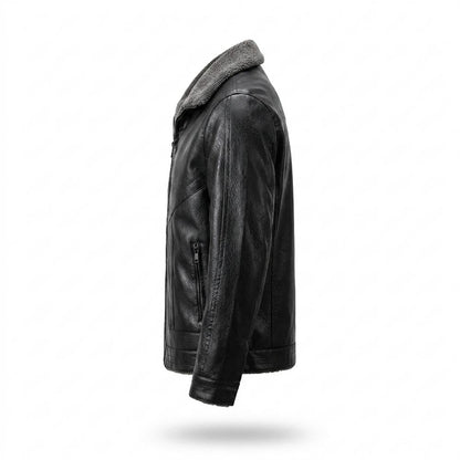 Gentleman Code - Tezam | Gefüttert Abgesteppt Lederjacke Herren