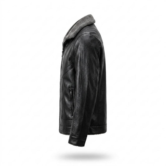 Gentleman Code - Tezam | Gefüttert Abgesteppt Lederjacke Herren