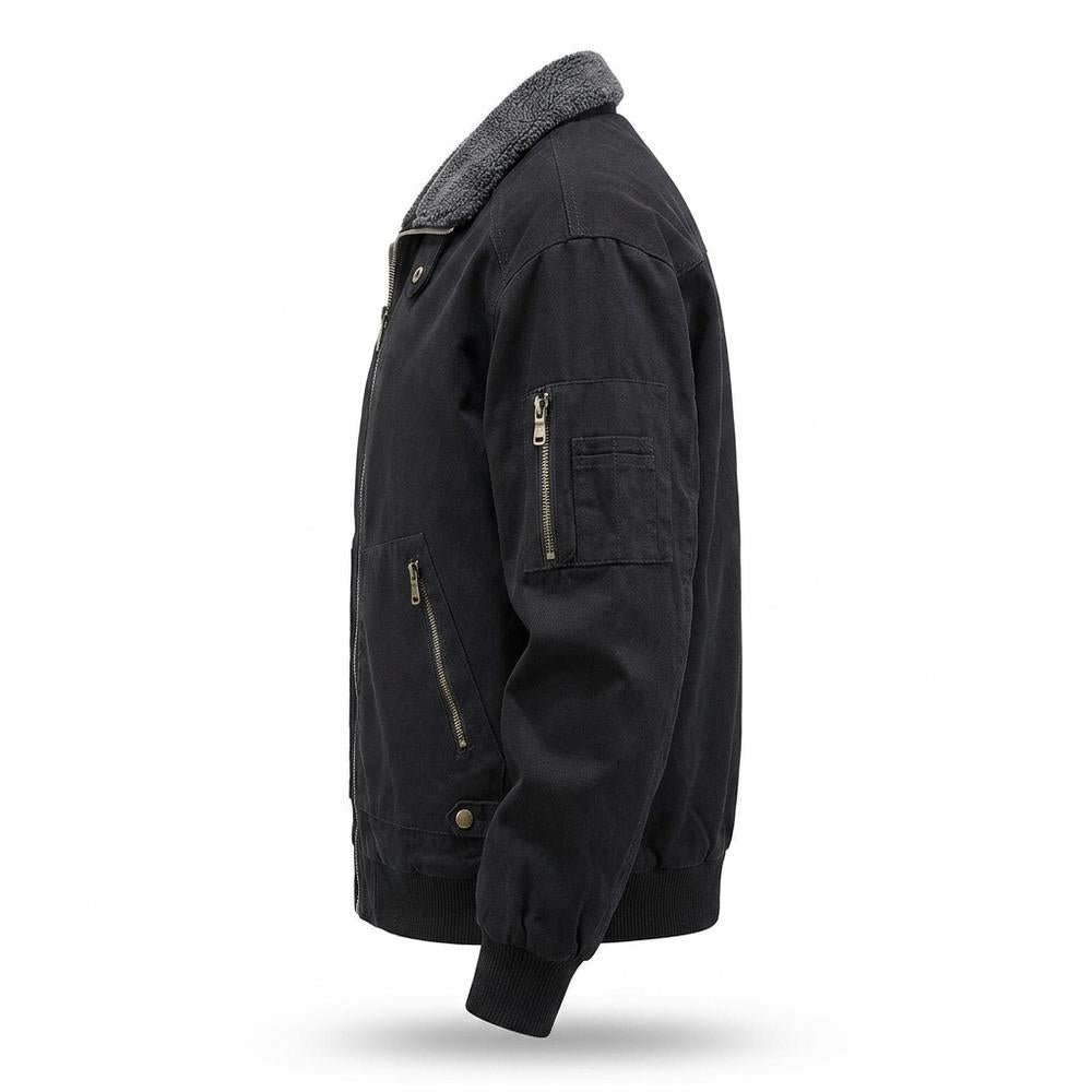 Gentleman Code - Muwur | Gefütterte Flieger Jacke Herren