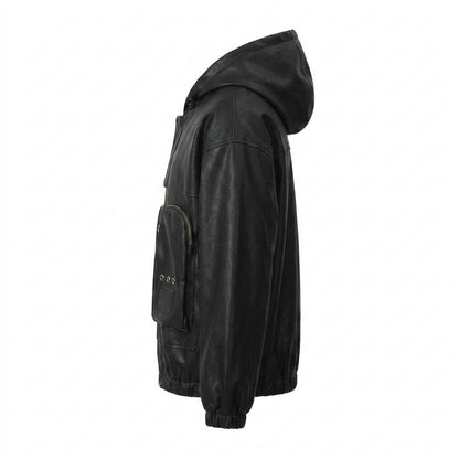 Gentleman Code - Marim | Funktional Strukturiert Lederjacke Unisex