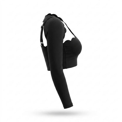 Gentleman Code - Zinad | Asymmetrisches Figurbetontes Top Damen