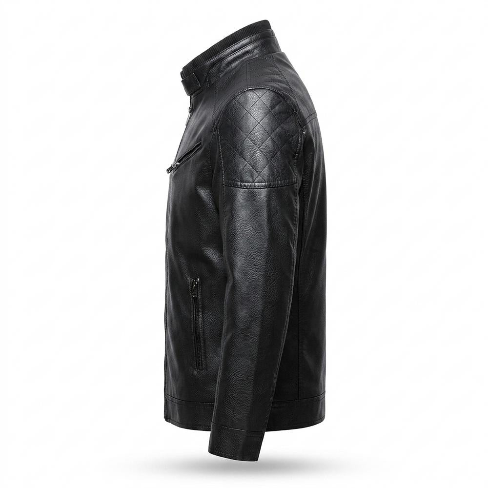 Gentleman Code - Mekor | Gesteppt Gefüttert Lederjacke Herren