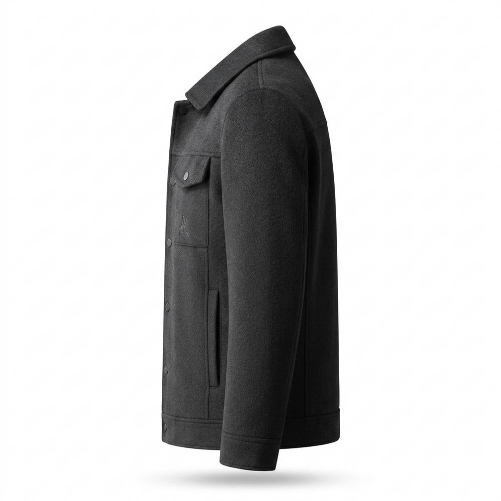 Gentleman Code - Vowos | Wollig Geknöpft Jacke Herren