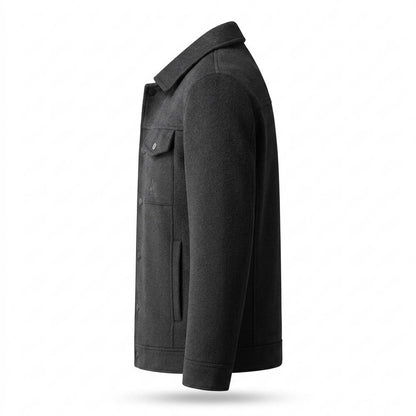 Gentleman Code - Vowos | Wollig Geknöpft Jacke Herren