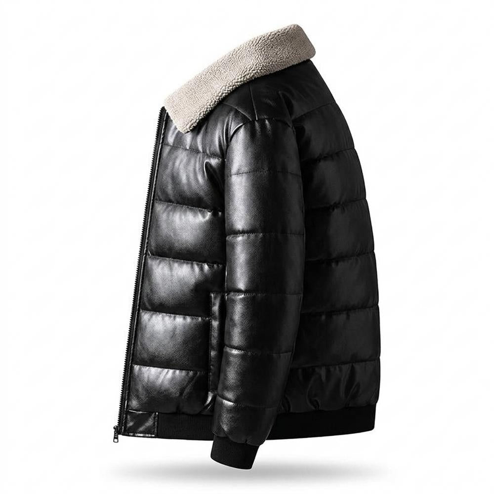 Gentleman Code - Runul | Gesteppt Gefüttert Lederjacke Herren