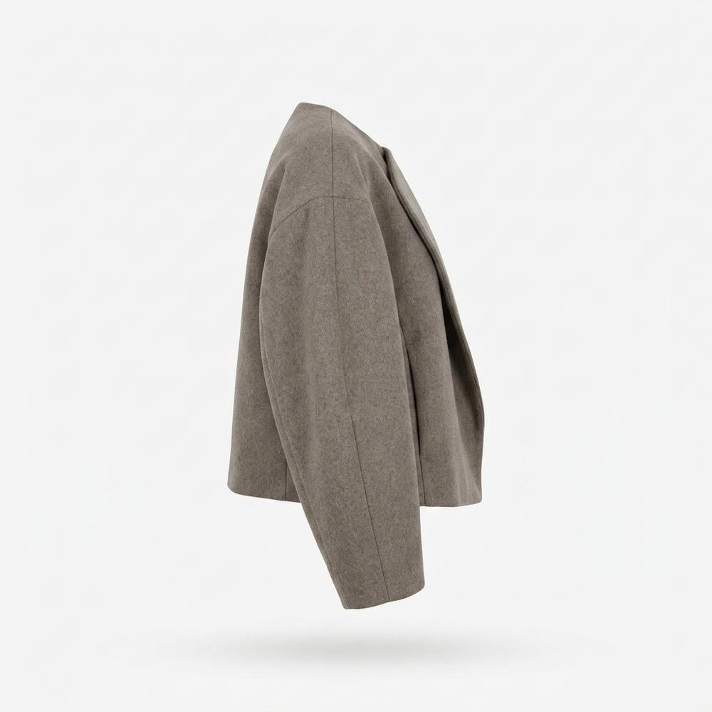 Gentleman Code - Zoler | Kragenlos Kurzgeschnitten Jacke Damen