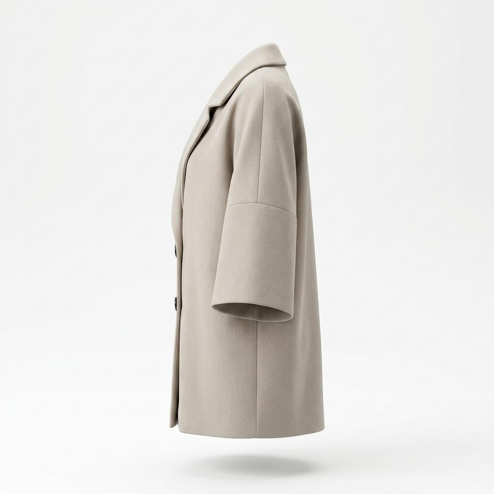 Gentleman Code - Zibed | Oversized Geknöpfter Mantel Damen