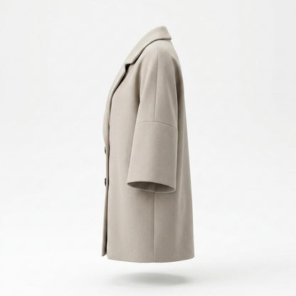 Gentleman Code - Zibed | Oversized Geknöpfter Mantel Damen