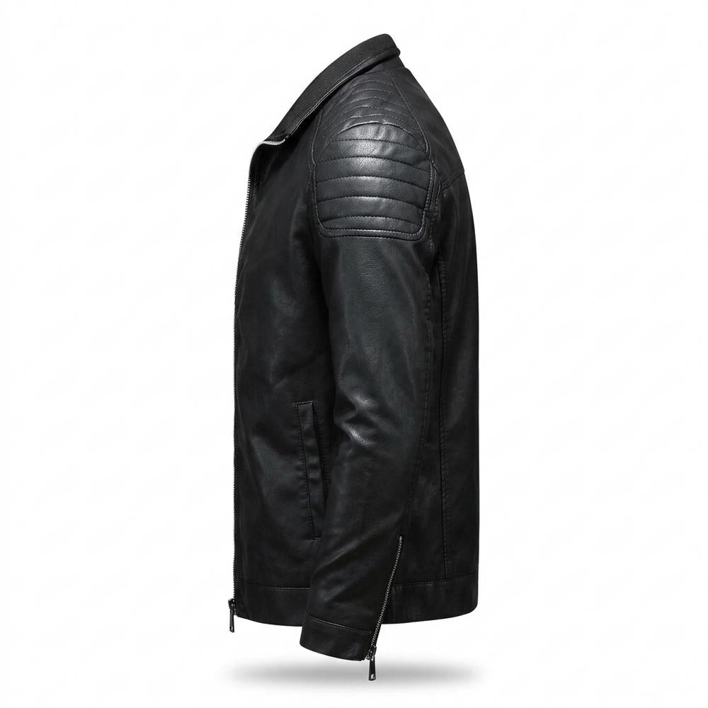 Gentleman Code - Yozor | Gesteppt Figurbetont Lederjacke Herren
