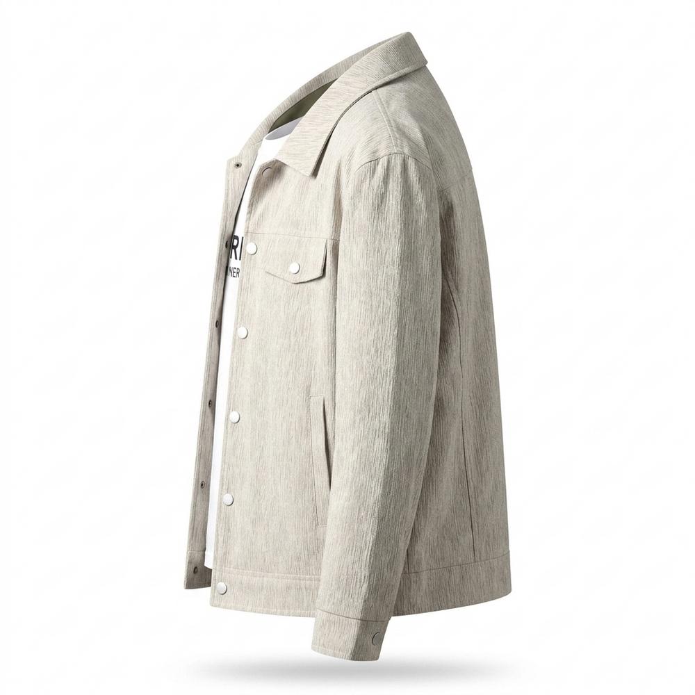 Gentleman Code - Muhon | Strukturiert Geknöpft Jacke Herren