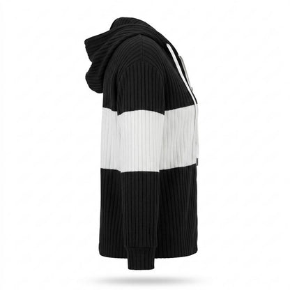 Gentleman Code - Konov | Gerippt Langärmelig Hoodie Damen