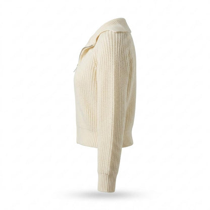 Gentleman Code - Camad | Strukturiert Taillenkurz Strickjacke Damen