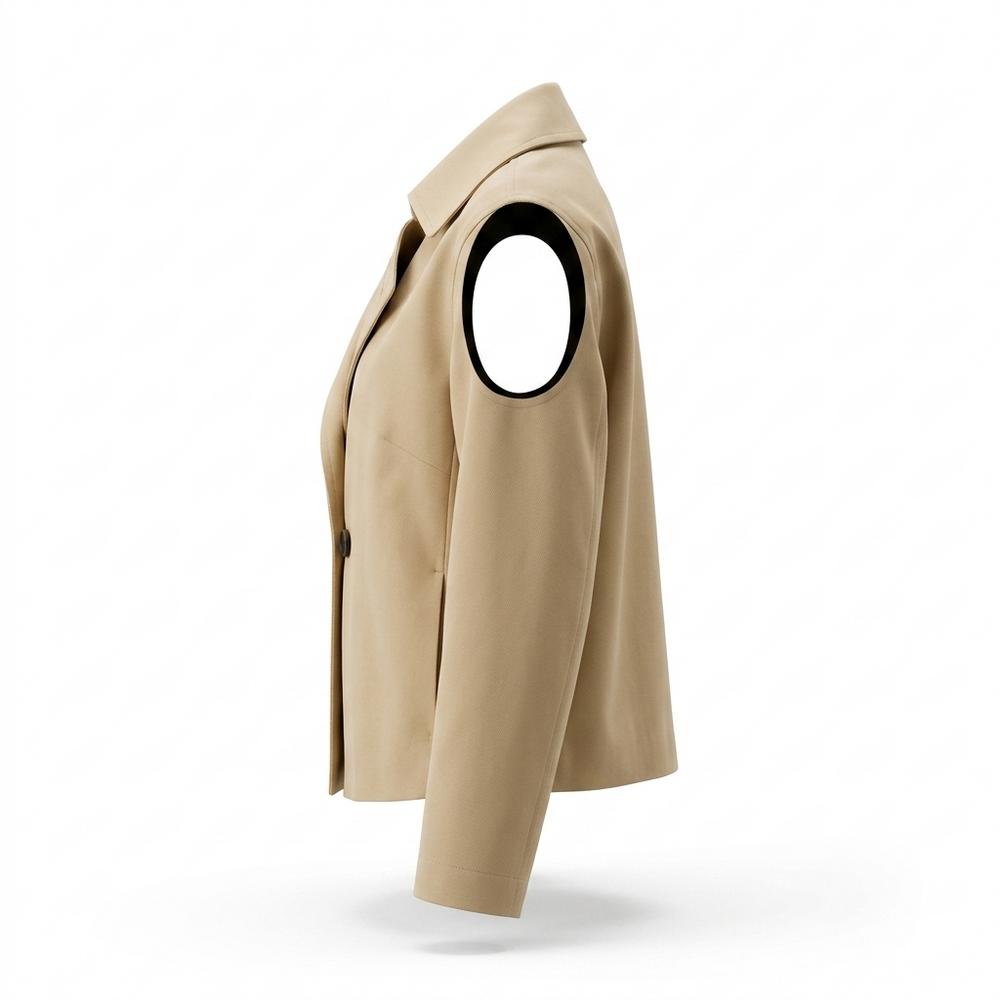 Gentleman Code - Cotit | Kurz Geschnittene Gabardine Jacke Damen