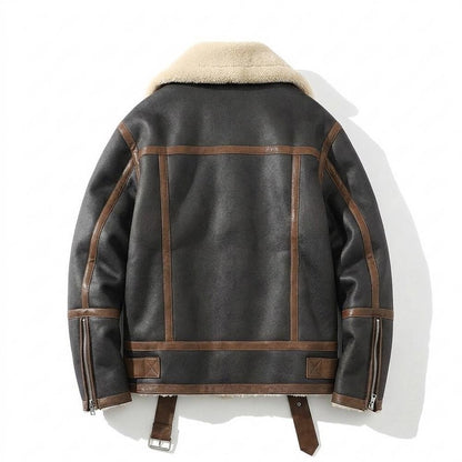 Gentleman Code - Rabid | Gefütterte Asymmetrische Lederjacke Herren