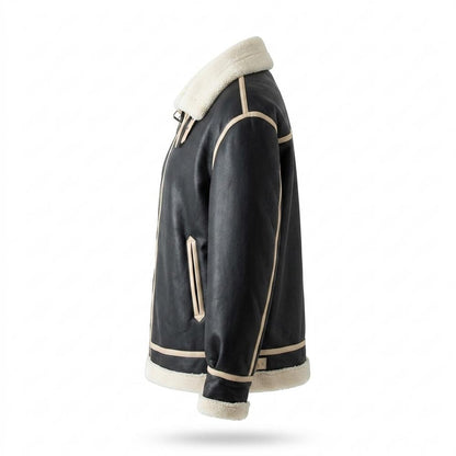 Gentleman Code - Sifon | Gefüttert Abgesetzt Lederjacke Unisex