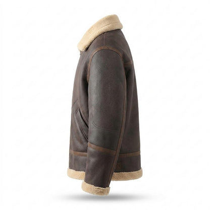 Gentleman Code - Kefud | Gefütterte Shearling Lederjacke Herren