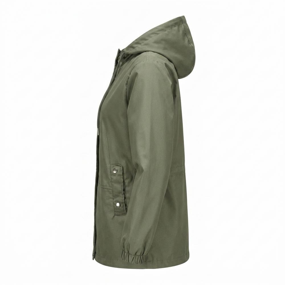 Gentleman Code - Vapad | Kapuzen Geknöpft Jacke Damen