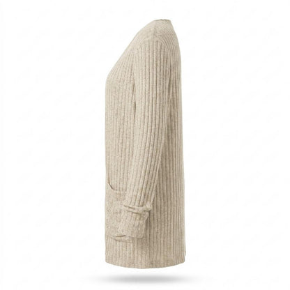 Gentleman Code - Vamal | Gerippter Langer Cardigan Damen