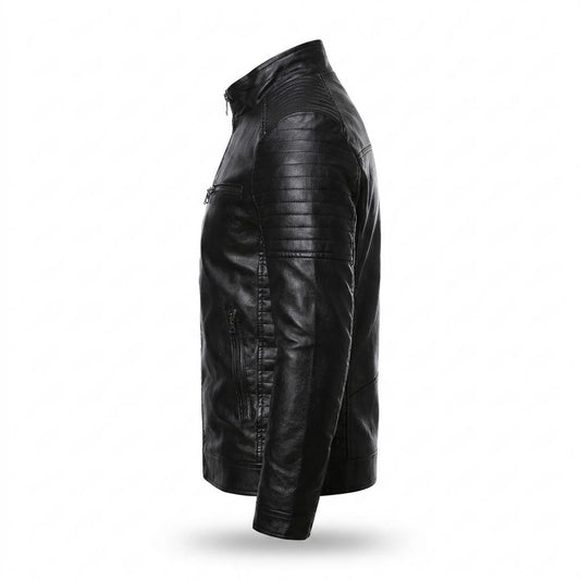 Gentleman Code - Vonat | Wattiert Tailliert Lederjacke Herren