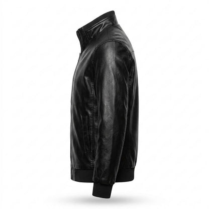 Gentleman Code - Yovil | Gesteppte Gefütterte Lederjacke Herren