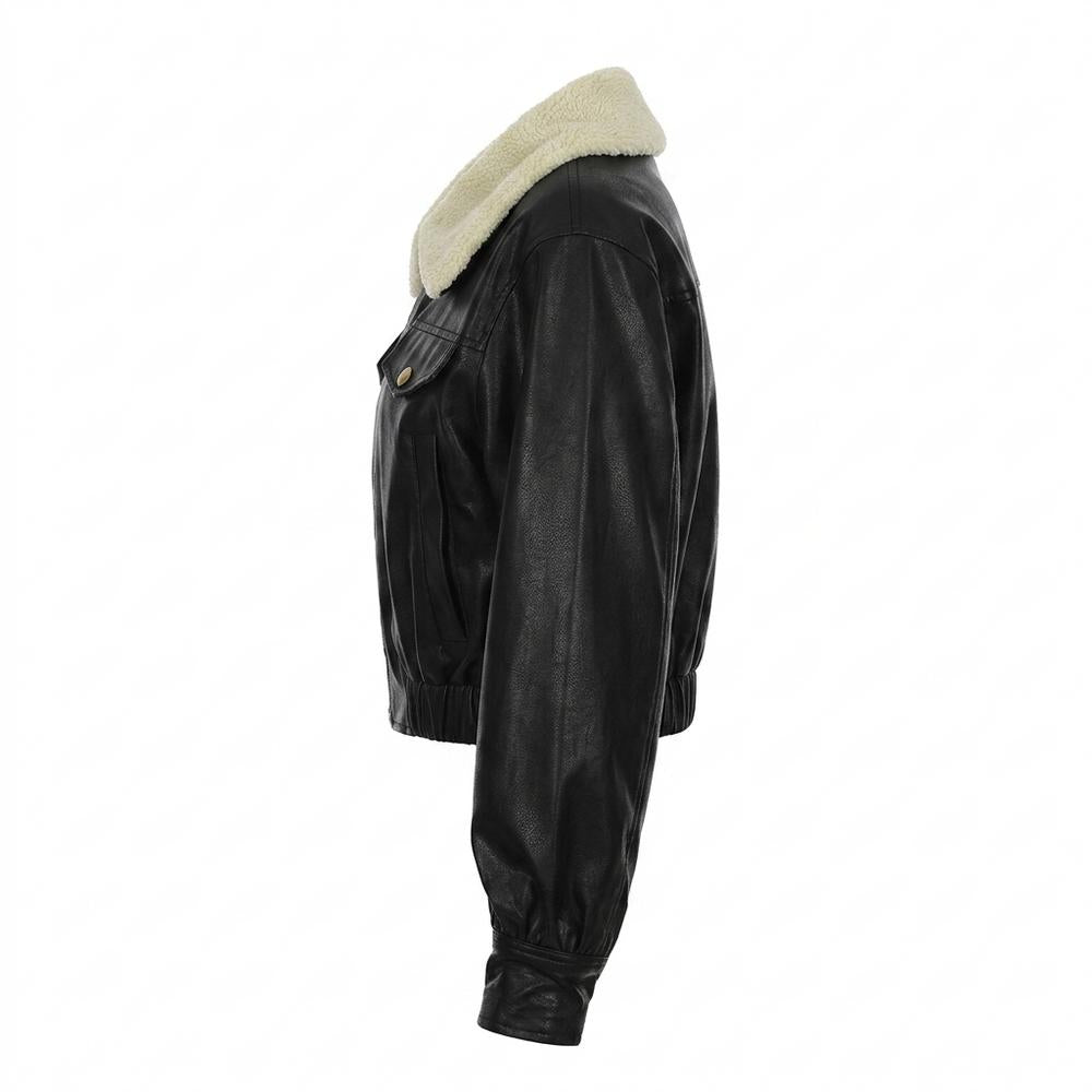 Gentleman Code - Sanak | Gefütterte Taillierte Lederjacke Damen