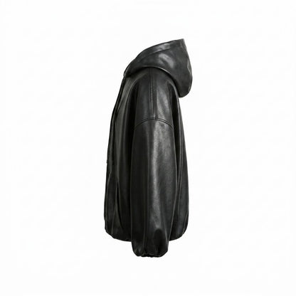 Gentleman Code - Duror | Gefüttert Oversize Lederjacke Unisex