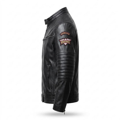 Gentleman Code - Notok | Gesteppte Genarbte Lederjacke Herren