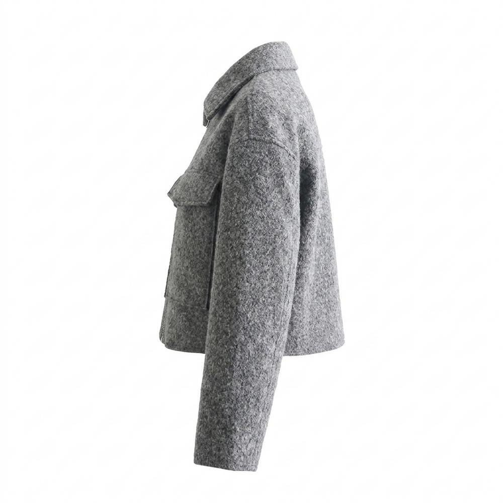 Gentleman Code - Nizis | Strukturiert Kurzgeschnitten Jacke Damen