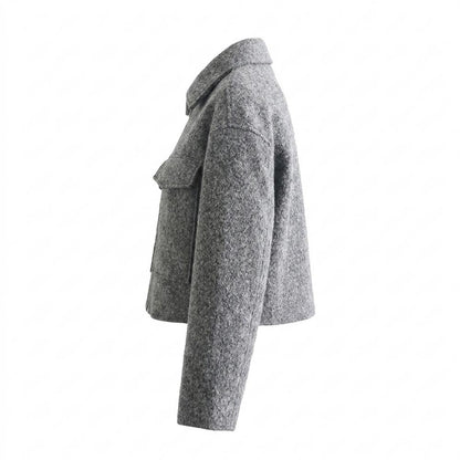 Gentleman Code - Nizis | Strukturiert Kurzgeschnitten Jacke Damen