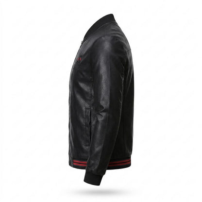 Gentleman Code - Milet | Figurbetont Gerippt Lederjacke Herren