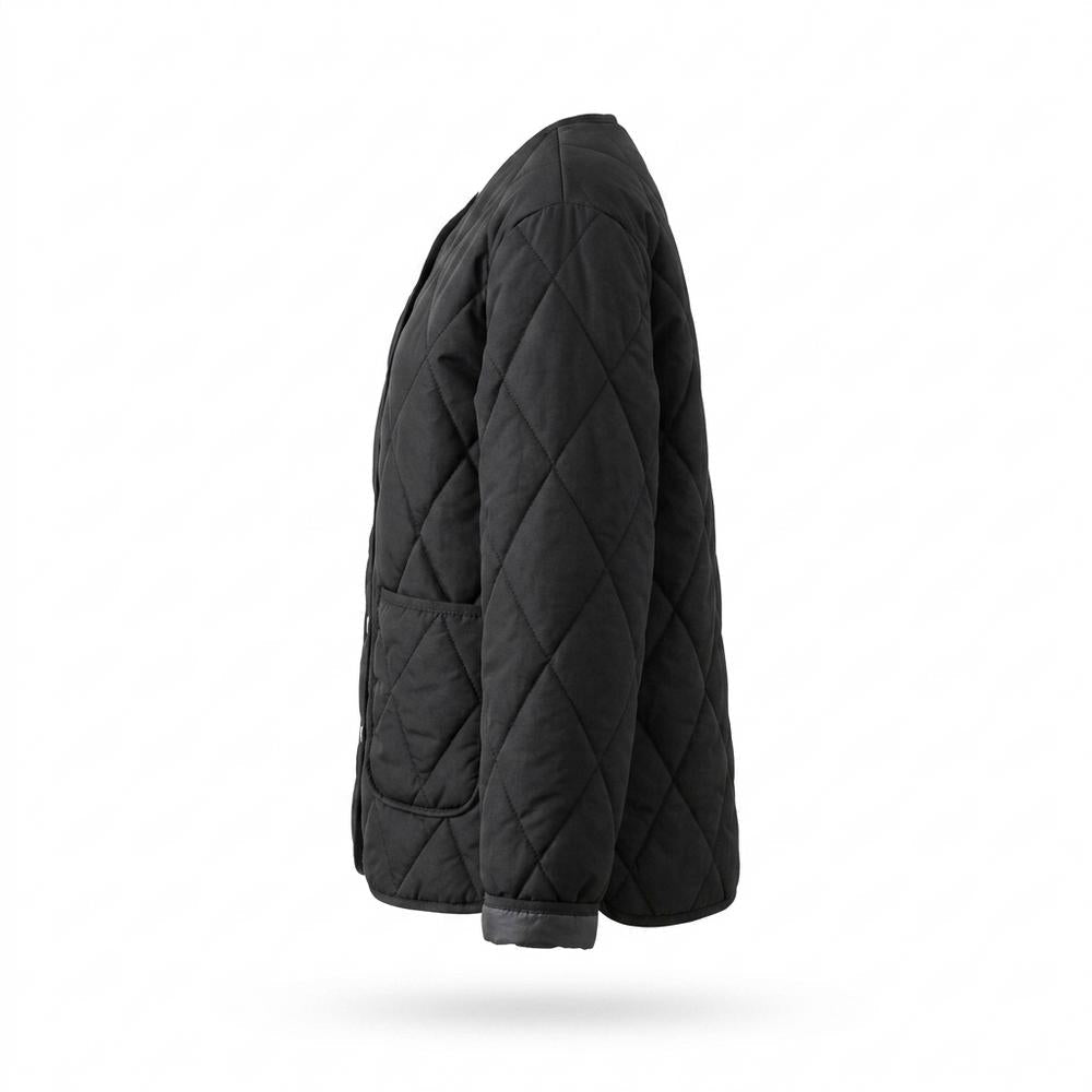Gentleman Code - Nates | Gesteppt Kragenlos Jacke Damen