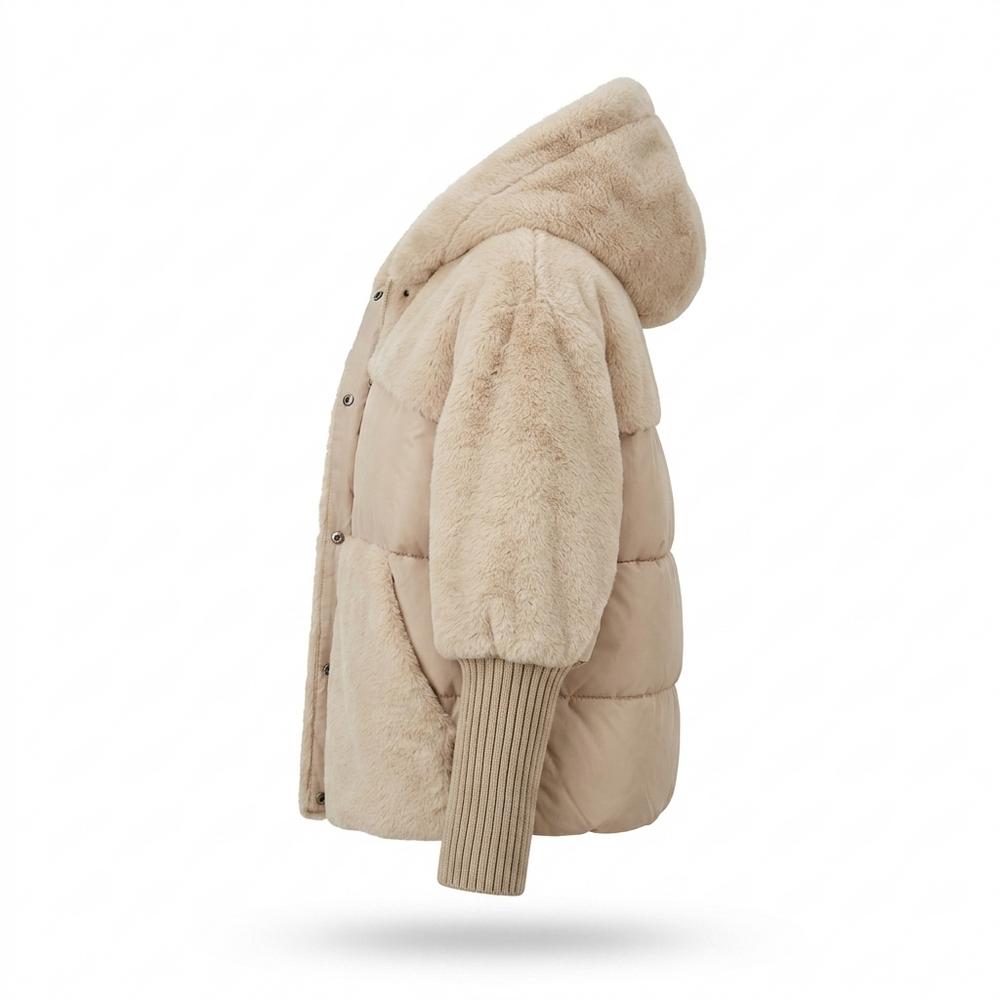 Gentleman Code - Temam | Gefütterte Material-Mix Jacke Damen