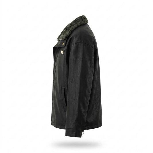 Gentleman Code - Revek | Gefütterte Lockere Lederjacke Unisex