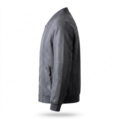 Gentleman Code - Cobam | Gefüttert Tailliert Lederjacke Herren