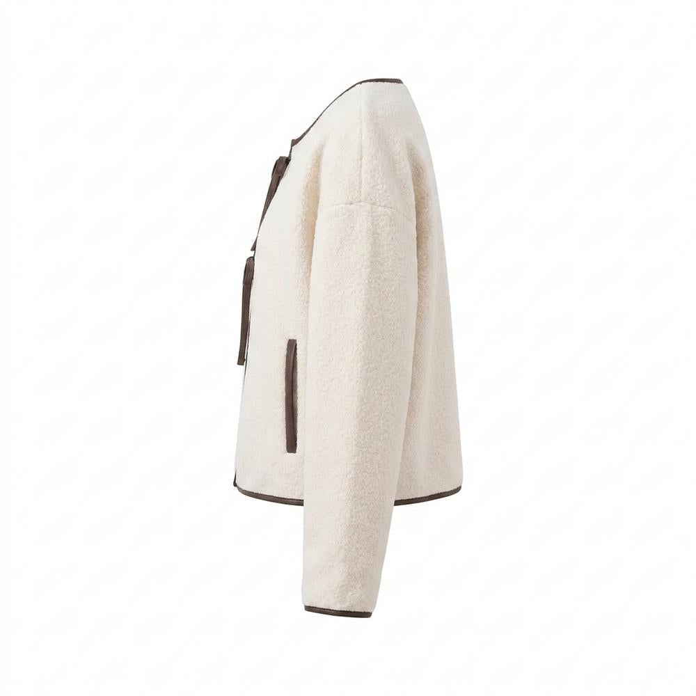 Gentleman Code - Tikot | Paspeliert Kragenlos Jacke Damen