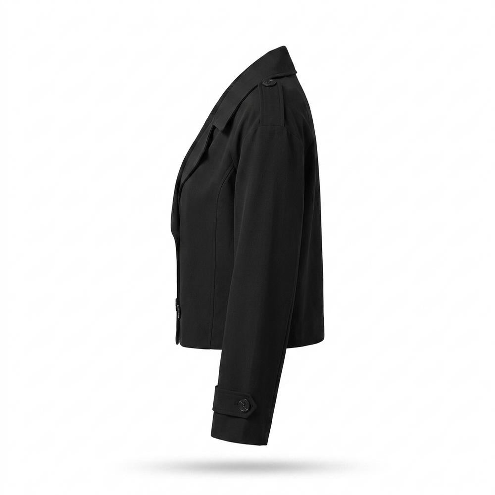 Gentleman Code - Remot | Doppelreihige Kurzgeschnittene Jacke Damen