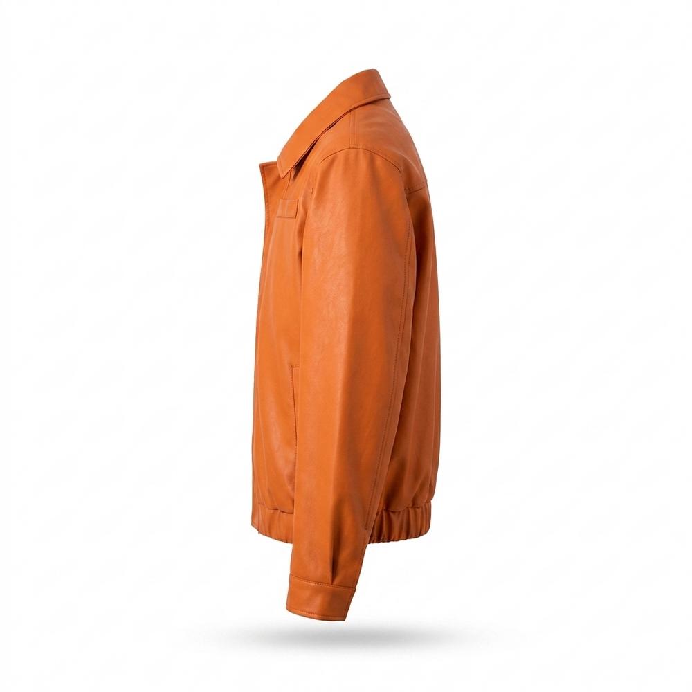 Gentleman Code - Rizan | Gefütterte Glatte Lederjacke Herren